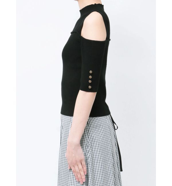 MERCURYDUO「ビスチェ風カットアウトニット」|ニット・セーター|