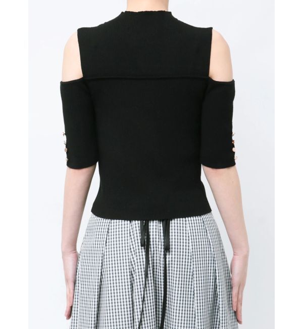 MERCURYDUO「ビスチェ風カットアウトニット」|ニット・セーター|