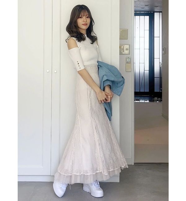 MERCURYDUO「ビスチェ風カットアウトニット」|ニット・セーター|