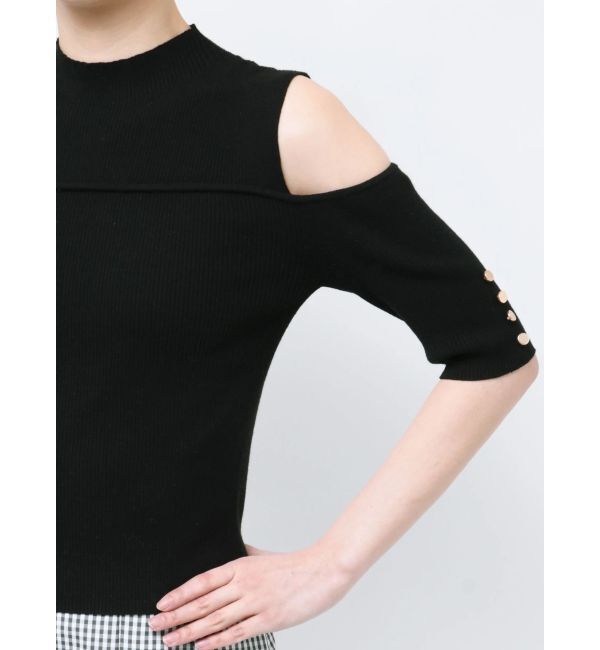 MERCURYDUO「ビスチェ風カットアウトニット」|ニット・セーター|