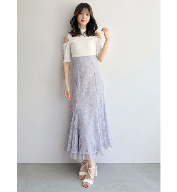 MERCURYDUO「ビスチェ風カットアウトニット」|ニット・セーター|