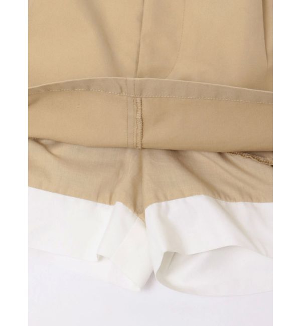 MERCURYDUO「ベルト付きレイヤードミニスカートパンツ」|スカート|