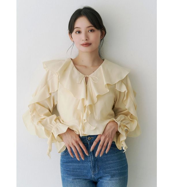 MERCURYDUO「ラッフルブラウス」|シャツ・ブラウス|