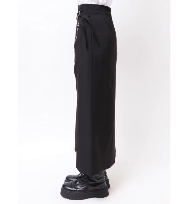 MURUA「ダブルベルトアシメZIPスカート」|スカート|