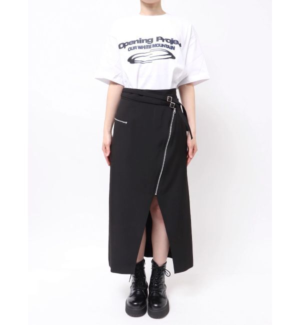 MURUA「ダブルベルトアシメZIPスカート」|スカート|
