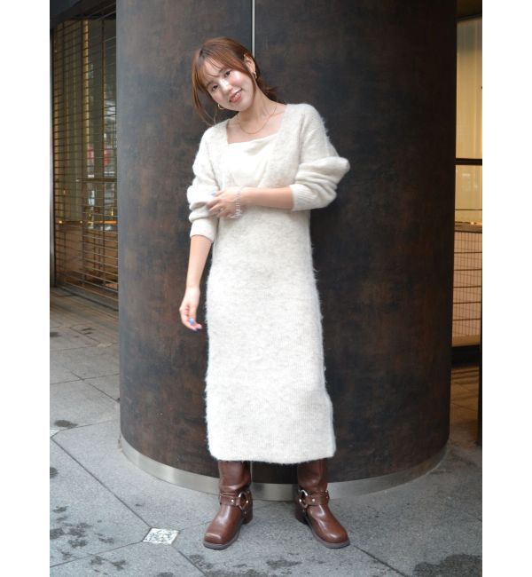 Ungrid「2Wayスリットニットワンピ－ス」|ワンピース|