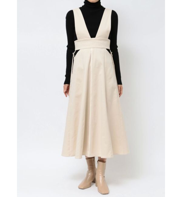 LAGUNAMOON「サイドカットアウトジャンパースカート」|ジャンパースカート|