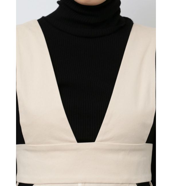 LAGUNAMOON「サイドカットアウトジャンパースカート」|ジャンパースカート|