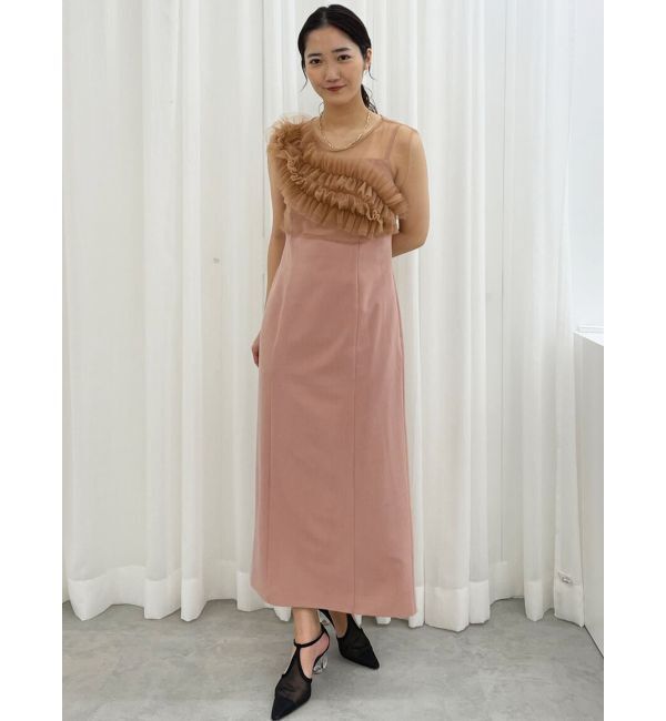 LAGUNAMOON「LADYフリルチュールレイヤードワンピース」|ドレス|