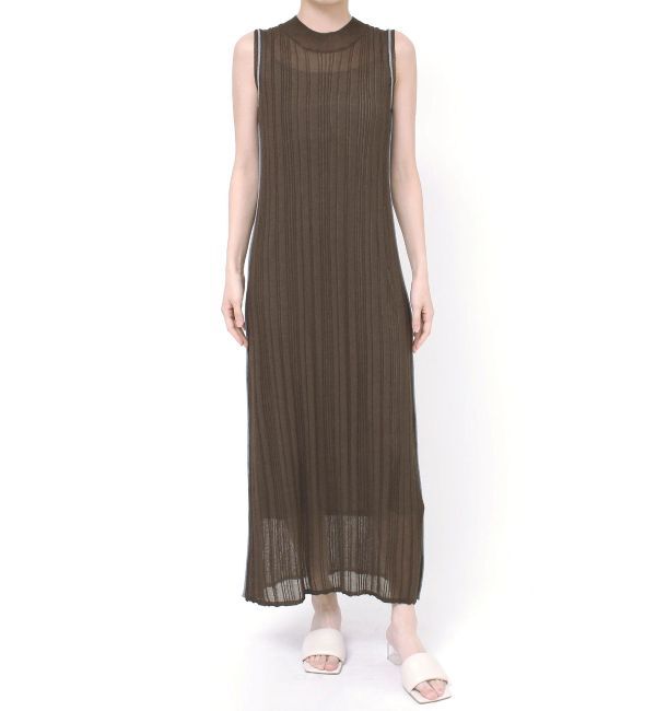 LAGUNAMOON「追加生産【WEB限定】ラインニットワンピース」|ワンピース|