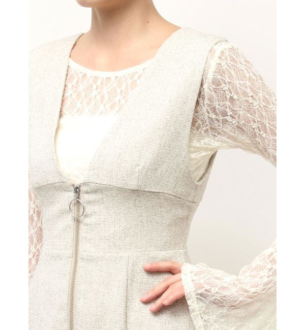 LAGUNAMOON「ノースリーブジャンパースカート」|ワンピース|