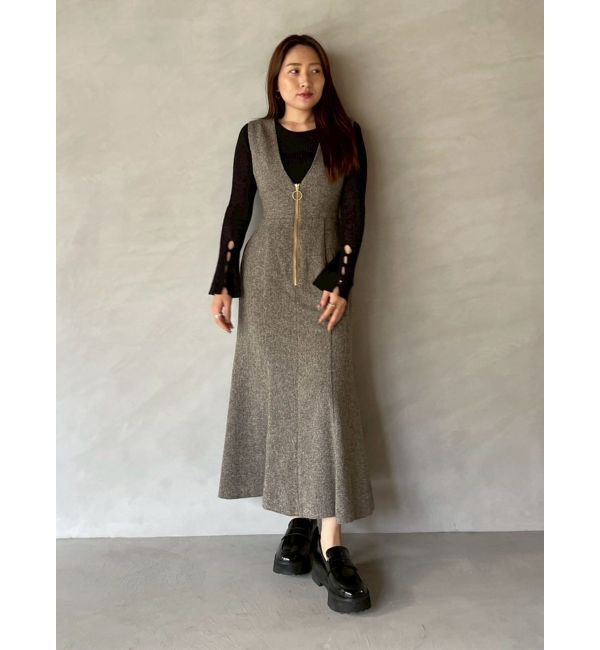 LAGUNAMOON「ノースリーブジャンパースカート」|ワンピース|