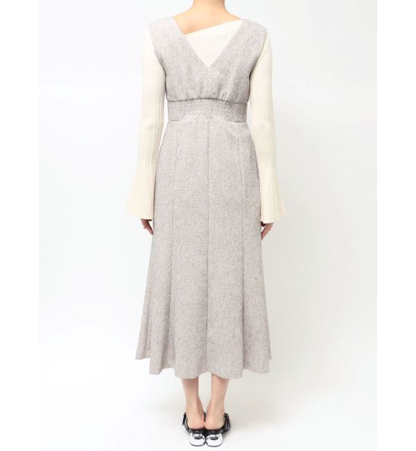 LAGUNAMOON「フラップボタンツィードジャンパースカート」|ジャンパースカート|