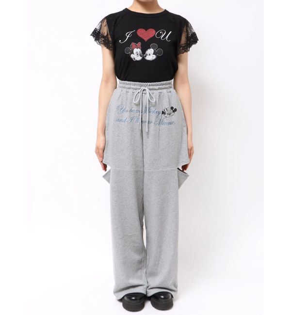 jouetie「【Mickey&Minnie】カットアウトスウェットパンツ」|その他|