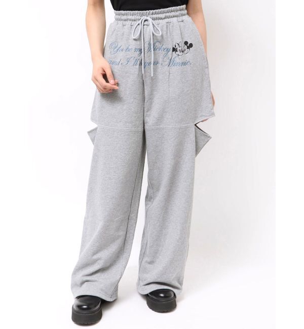 jouetie「【Mickey&Minnie】カットアウトスウェットパンツ」|その他|