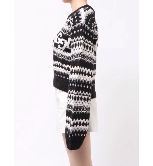 GYDA「GG NORDICショートニットトップス」|ニット・セーター|