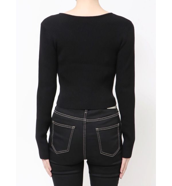 GYDA「GGプレートlong sleeveニットトップス」|ニット・セーター|