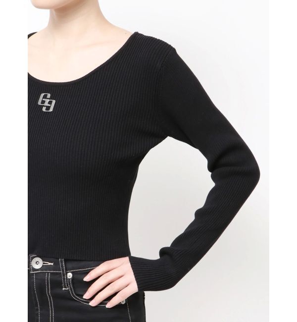 GYDA「GGプレートlong sleeveニットトップス」|ニット・セーター|
