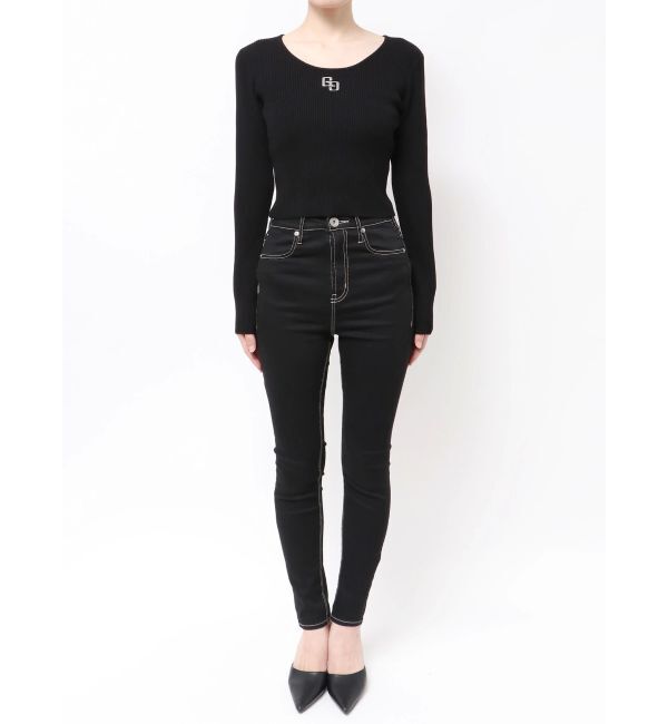 GYDA「GGプレートlong sleeveニットトップス」|ニット・セーター|