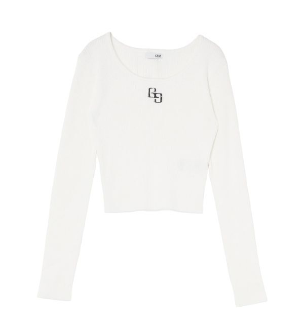 GYDA「GGプレートlong sleeveニットトップス」|ニット・セーター|