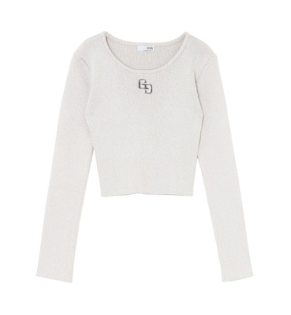 GYDA「GGプレートlong sleeveニットトップス」|ニット・セーター|