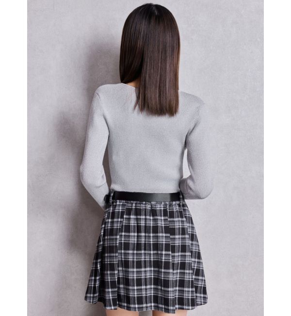 GYDA「GGプレートlong sleeveニットトップス」|ニット・セーター|