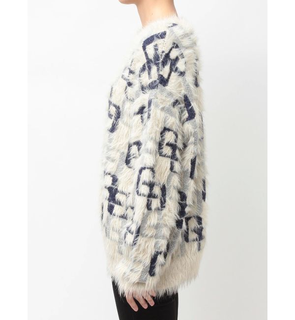 GYDA「GG PATTERN MIXシャギーニットトップス」|ニット・セーター|