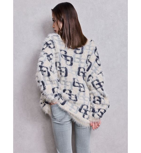 GYDA「GG PATTERN MIXシャギーニットトップス」|ニット・セーター|