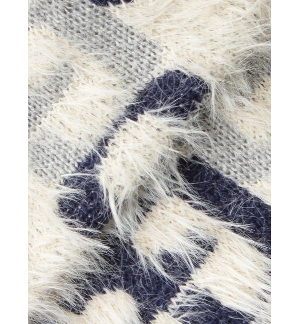 GYDA「GG PATTERN MIXシャギーニットトップス」|ニット・セーター|