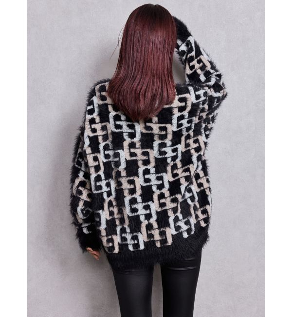 GYDA「GG PATTERN MIXシャギーニットトップス」|ニット・セーター|