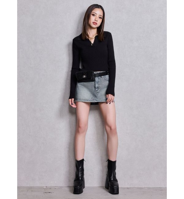 GYDA「POLOニットトップス」|ニット・セーター|