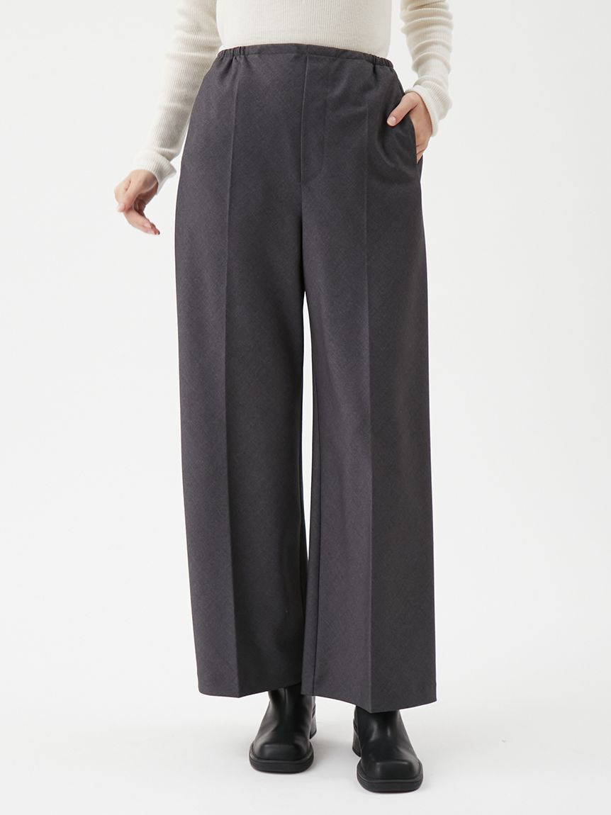 Mila Owen「スーツ地イージーパンツ」|チノ|