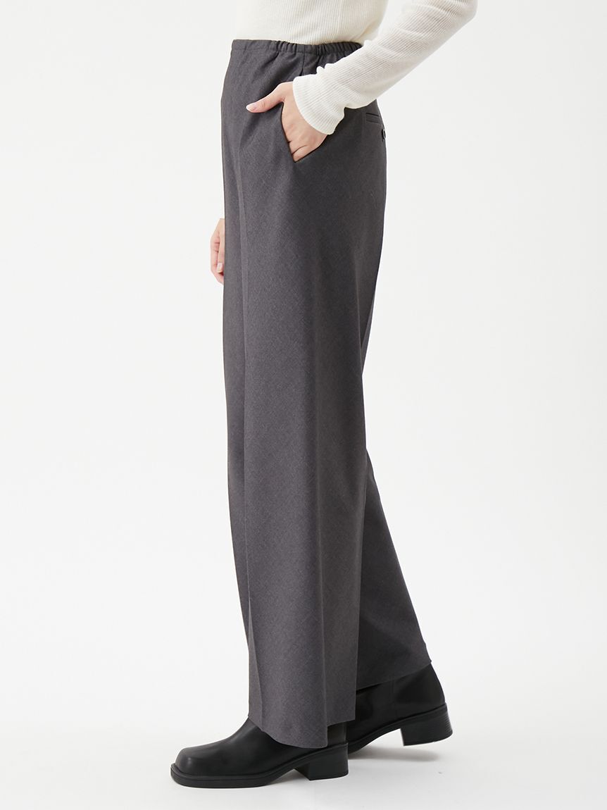 Mila Owen「スーツ地イージーパンツ」|チノ|