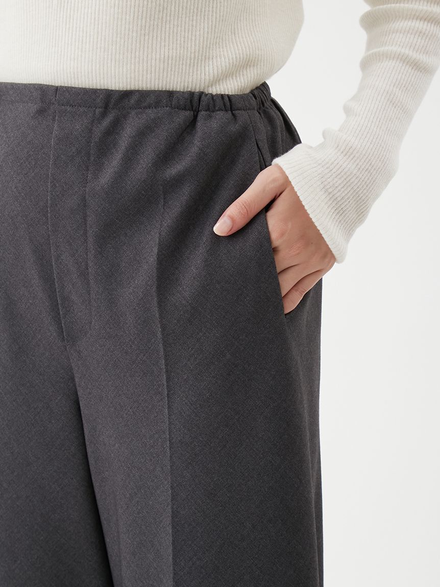 Mila Owen「スーツ地イージーパンツ」|チノ|