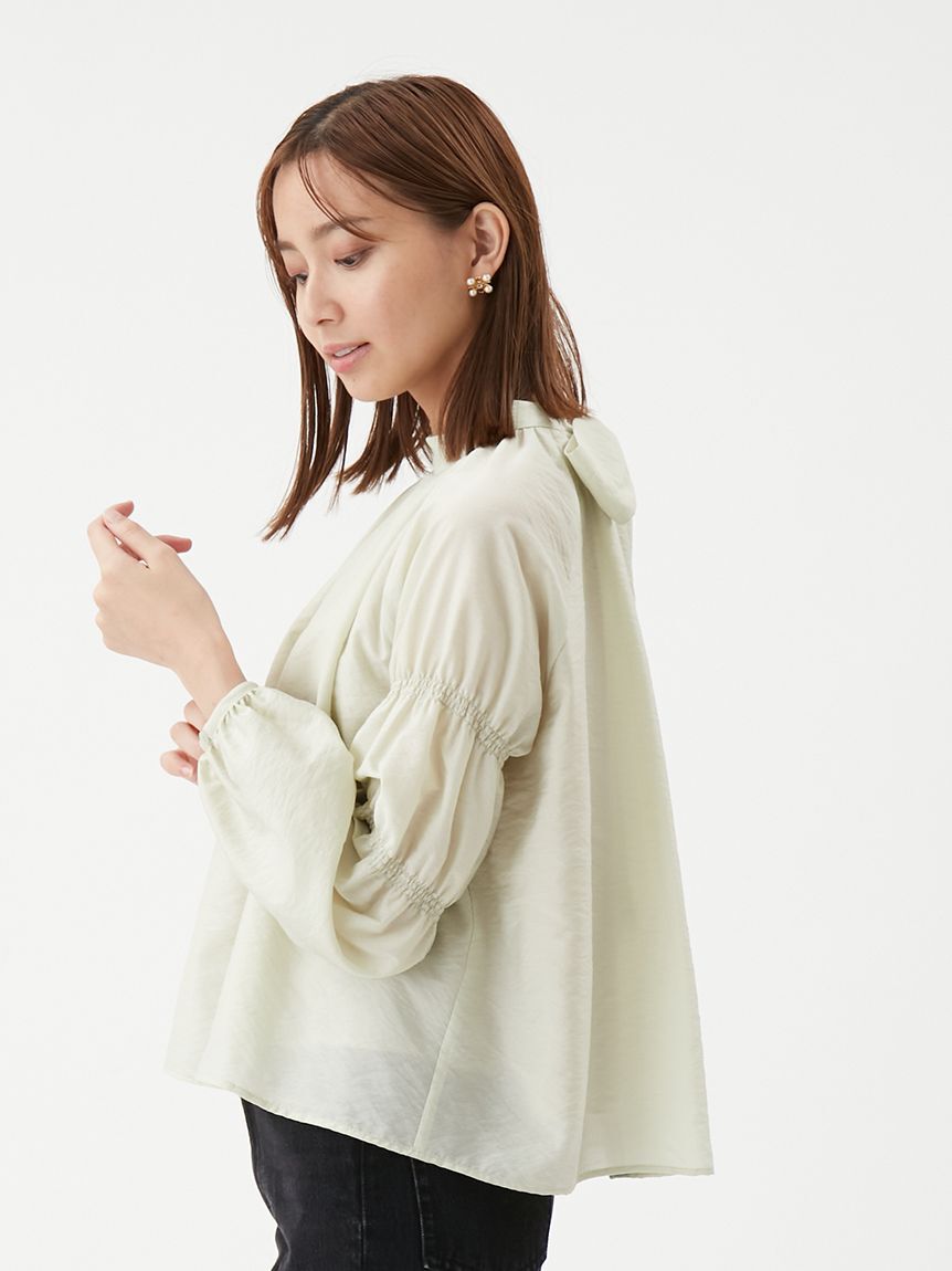 Mila Owen「ギャザーバックリボンブラウス」|シャツ・ブラウス|