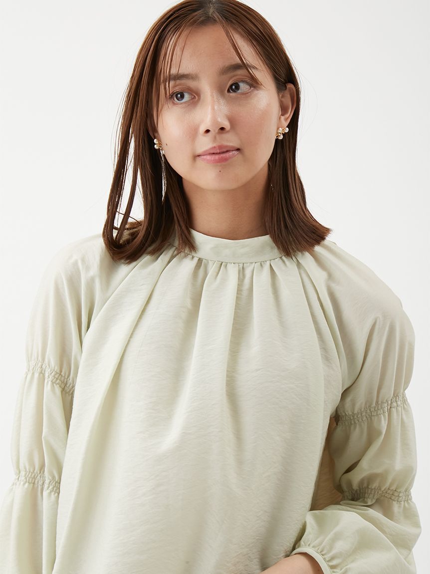 Mila Owen「ギャザーバックリボンブラウス」|シャツ・ブラウス|