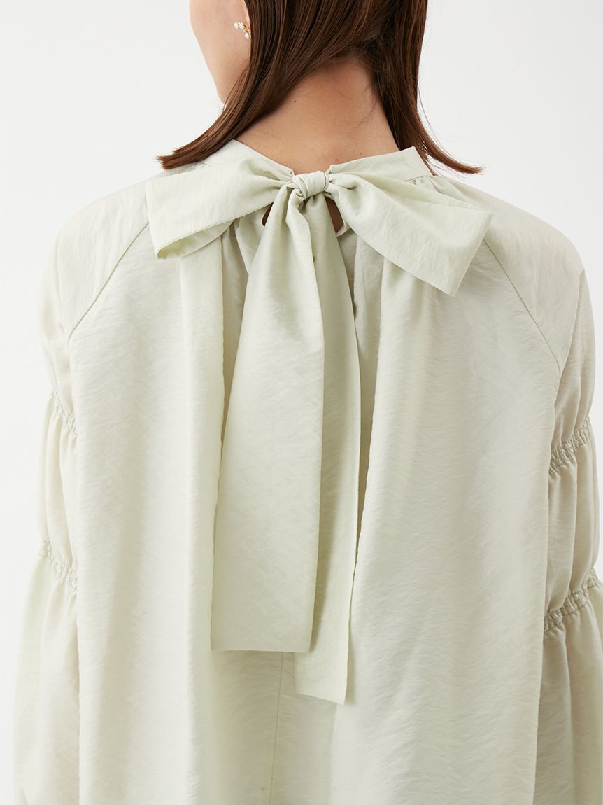 Mila Owen「ギャザーバックリボンブラウス」|シャツ・ブラウス|