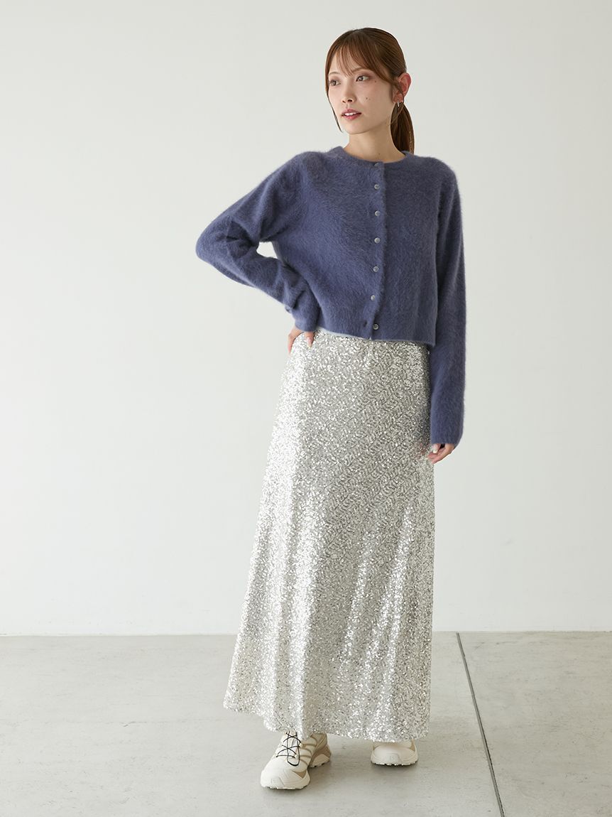 emmi atelier「フォックスカシミヤニットカーディガン」|カーディガン|