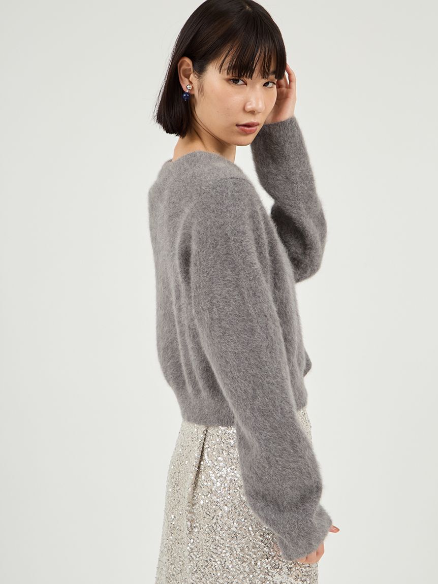 emmi atelier「フォックスカシミヤニットカーディガン」|カーディガン|