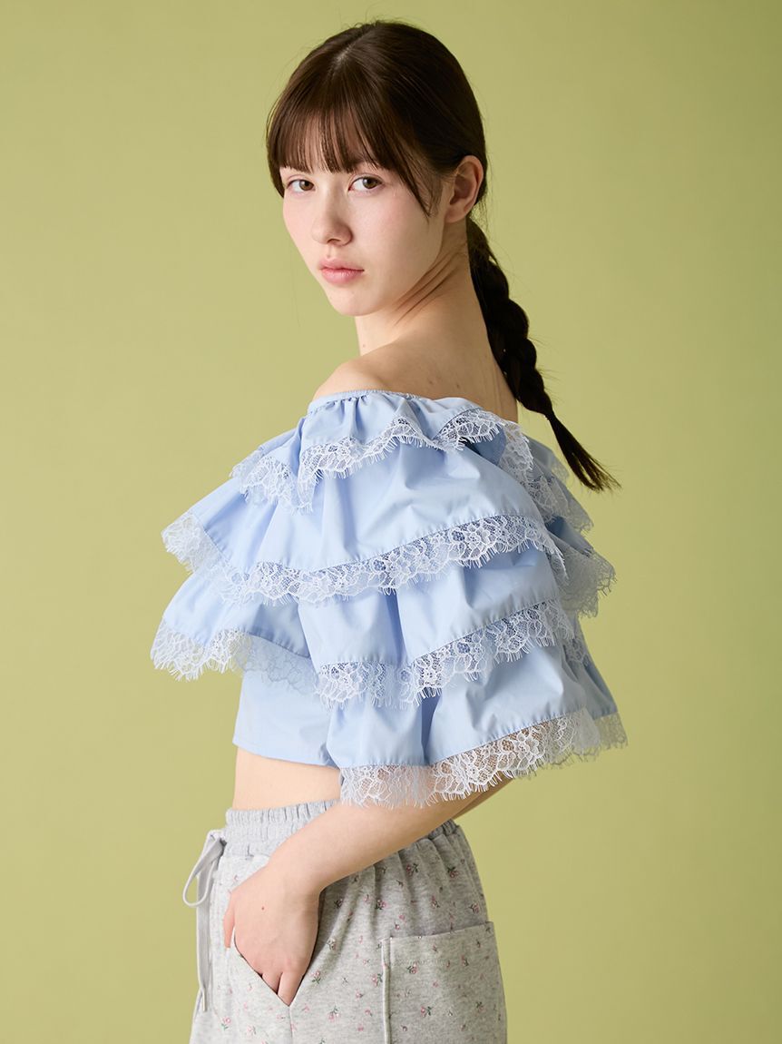 FURFUR「ティアードフリルブラウス」|シャツ・ブラウス|