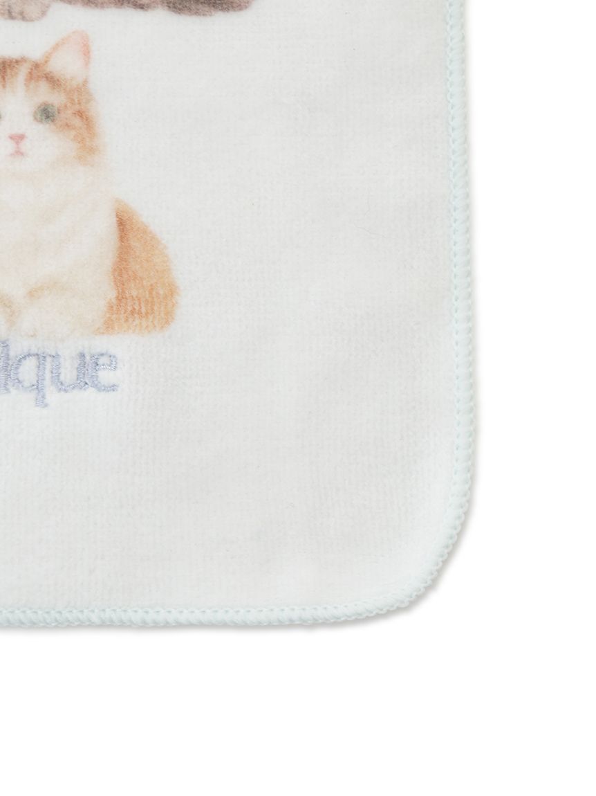 gelato pique「キャットワンポイントハンドタオル」|ハンカチ|