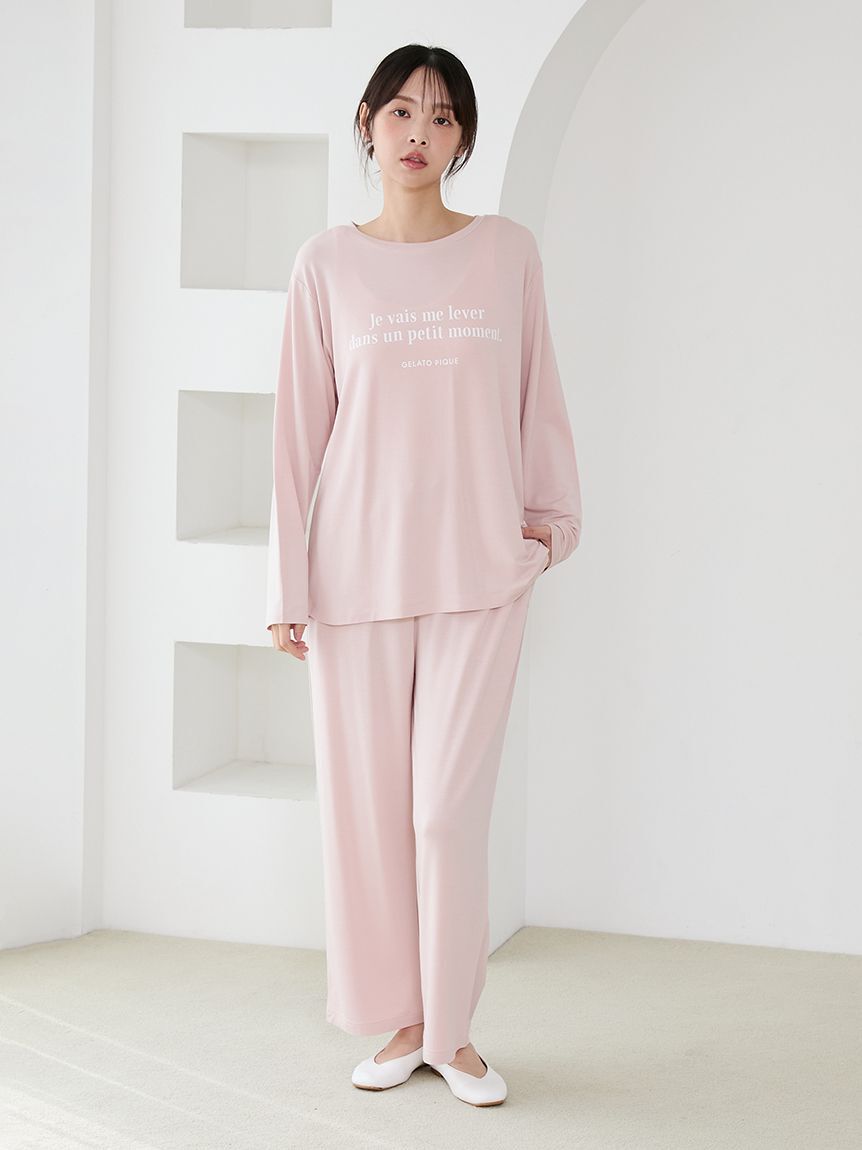 gelato pique「インレイロゴロンT」|ルームウェア|