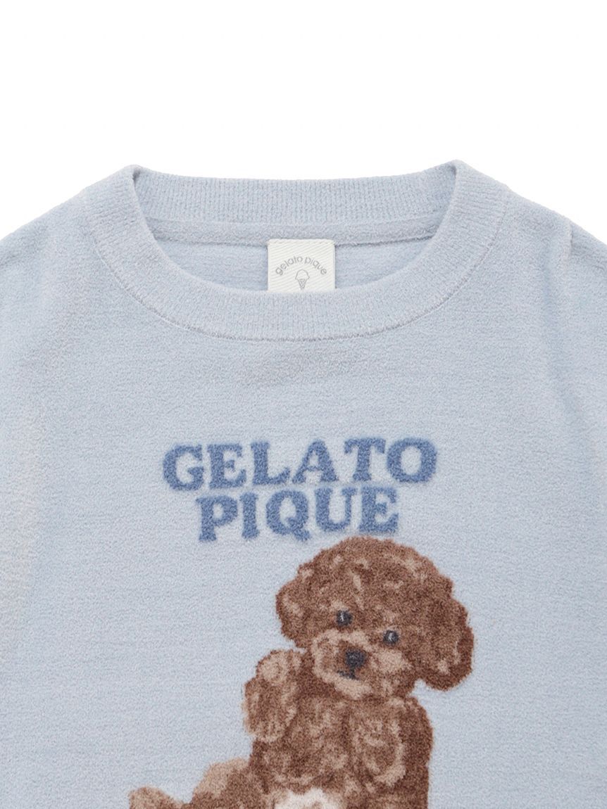 GELATO PIQUE KIDS & BABY「【JUNIOR】ドッグジャガードプルオーバー&ショートパンツセット」|ルームウェア|