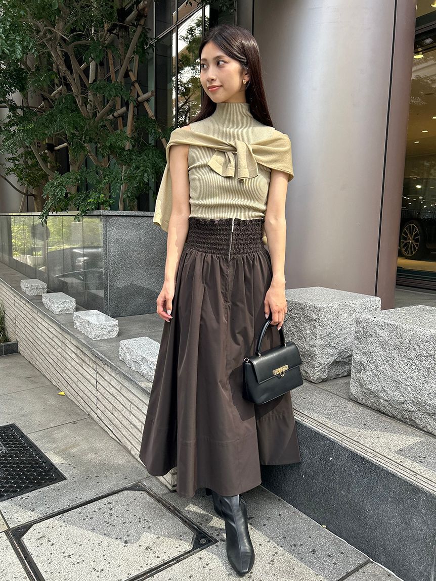 SNIDEL「Sustainableメタルボタンシアーカーディガン」|ニット・セーター|