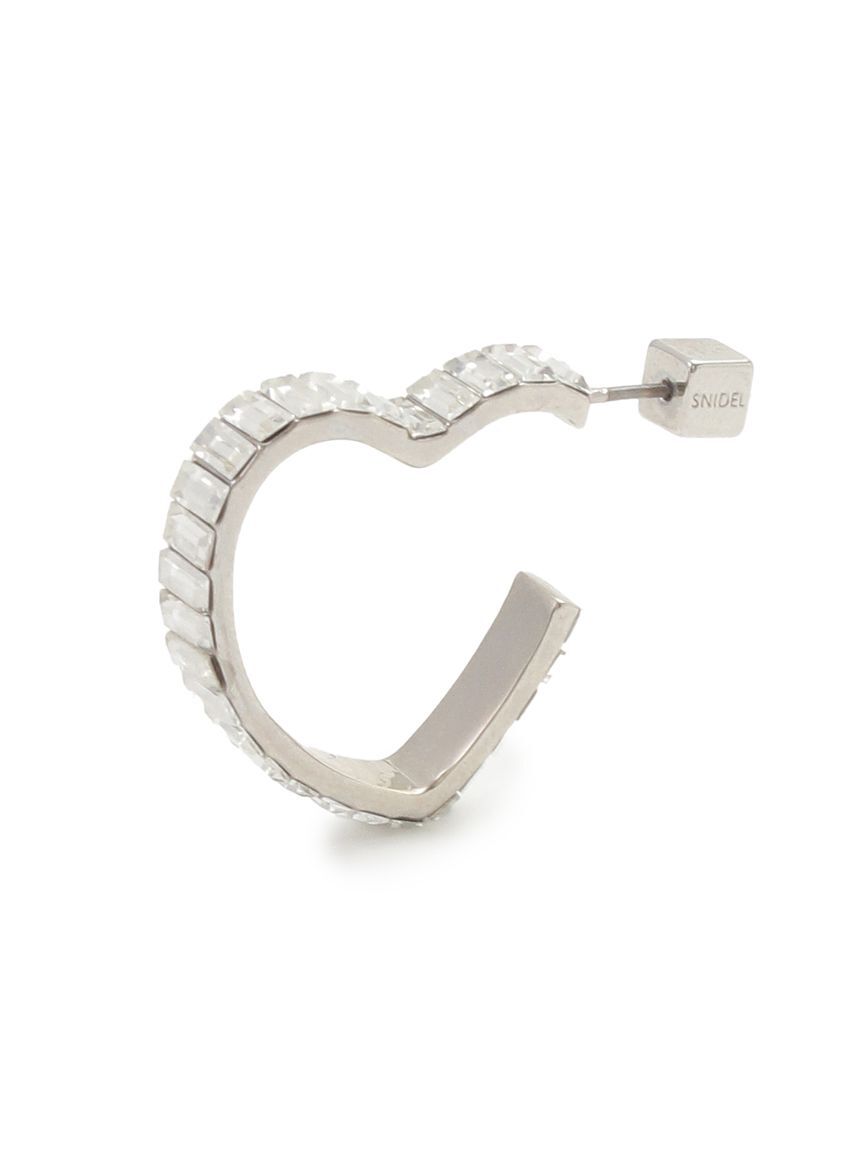 SNIDEL「パヴェフープバリエピアス(SLV)」|ピアス|