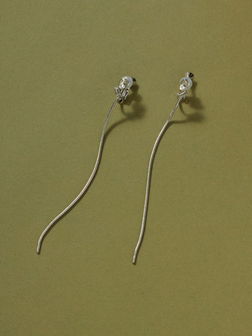 SNIDEL「ロングチェーンイヤリング」|イヤリング|