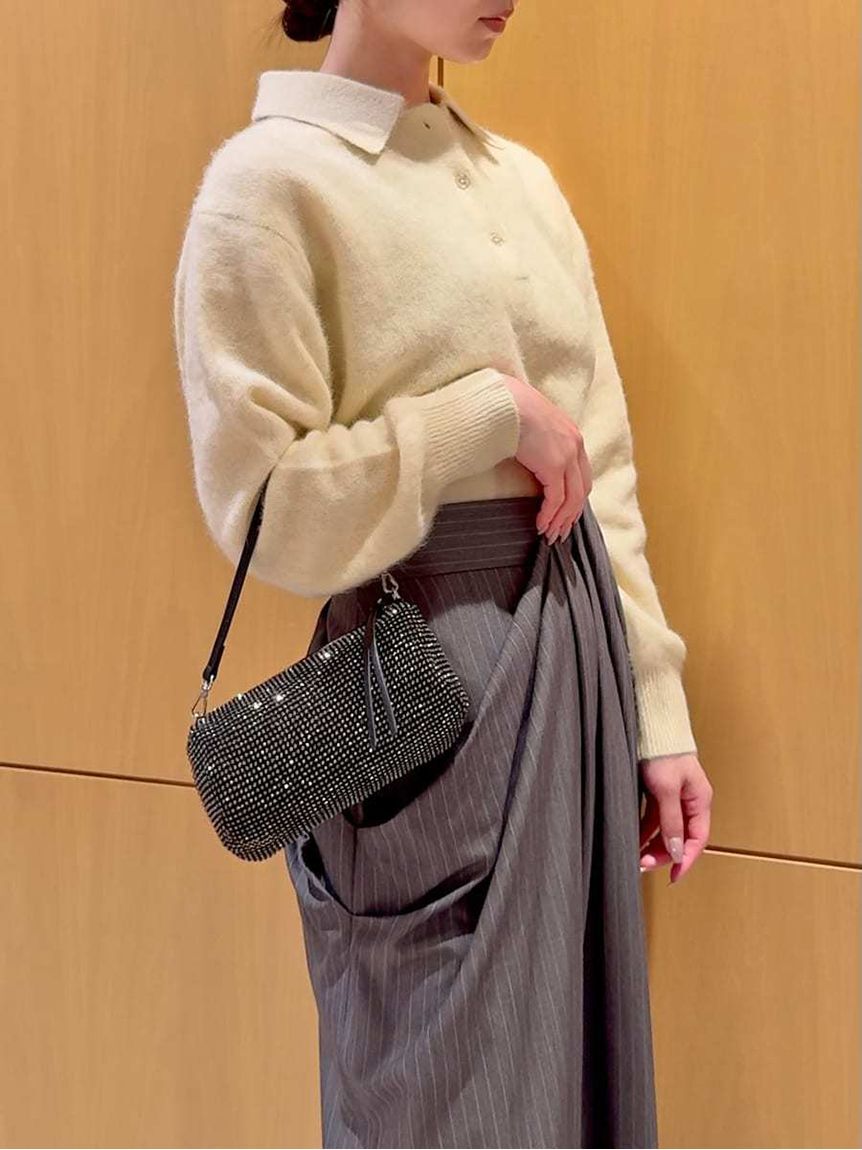 SNIDEL「【HIGH QUALITY】フォックスカシミヤニットポロ」|ニット・セーター|