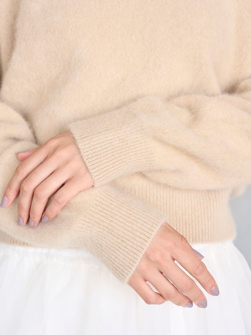 SNIDEL「【HIGH QUALITY】フォックスカシミヤニットポロ」|ニット・セーター|