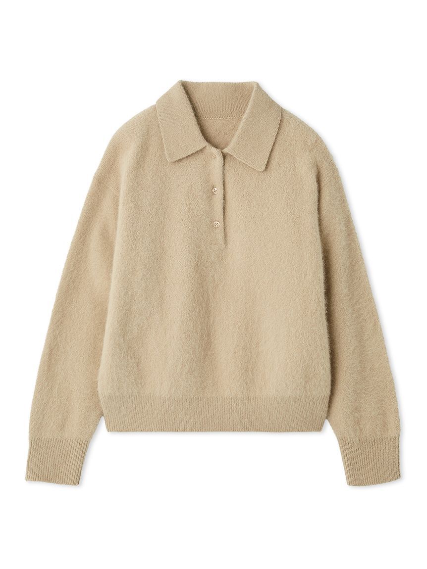 SNIDEL「【HIGH QUALITY】フォックスカシミヤニットポロ」|ニット・セーター|