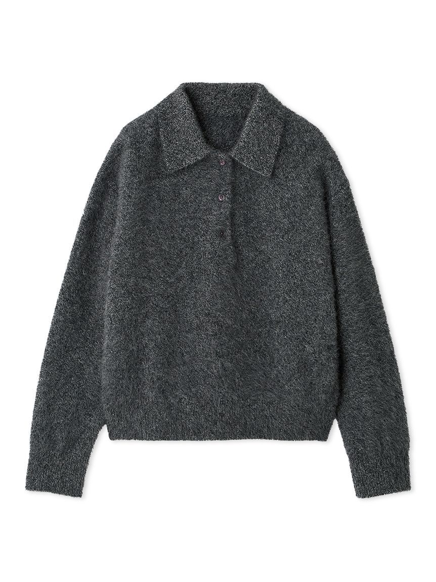 SNIDEL「【HIGH QUALITY】フォックスカシミヤニットポロ」|ニット・セーター|